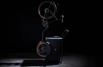 Keewee elektrische bakfiets rechtop